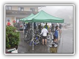 Vor dem Start im Regen