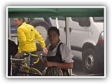 Vor dem Start im Regen