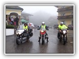 Vor dem Start im Regen