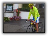 Vor dem Start im Regen