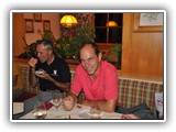 beim Abendessen